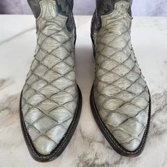 Justin Pre Ban Ant Eater Western Cowboy Boots Men's Size 8.5 D - Picture 2 of 16